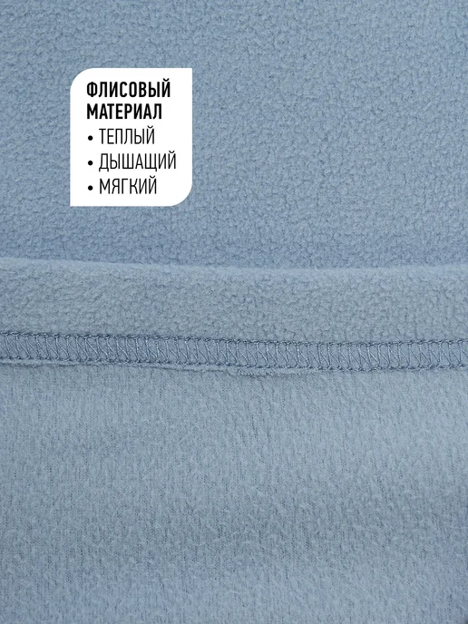 Glissade Толстовка женская флисовая на молнии прямого кроя синяя, синий, фото 2