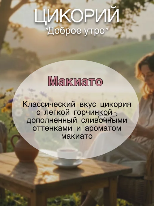 Цикорий Доброе утро с ароматом Макиато и сливками, 240г, 160 г, фото 2
