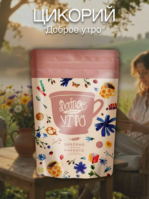 Цикорий Доброе утро с ароматом Макиато и сливками, 240г, 160 г, фото 8