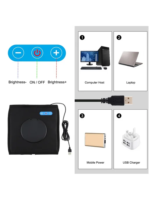 Портативная фотостудия с LED-освещением, вариант, фото 6