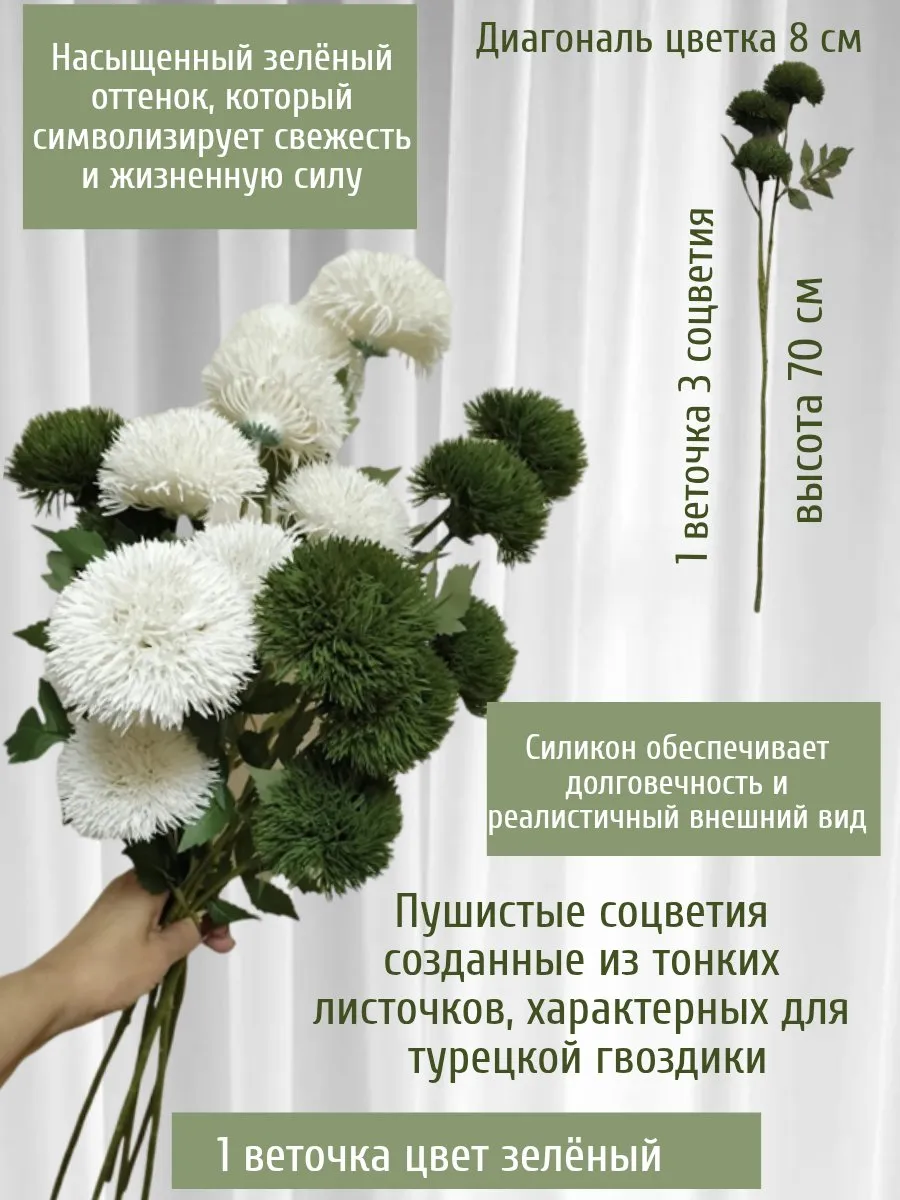 Цветы искусственные из силикона
