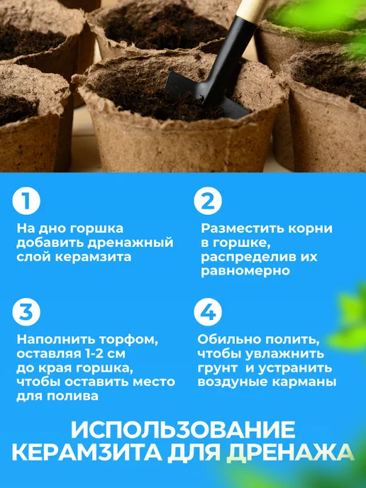 Живой БИОГРУНТ Дренаж керамзитовый фракция 10-20 мм, 2 л, 2 л, фото 5