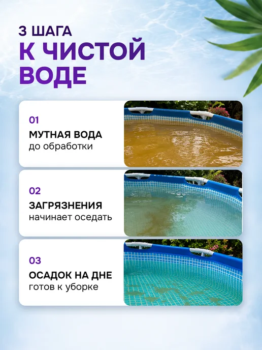 Средство для очистки бассейнов 1л, 1 л, фото 3