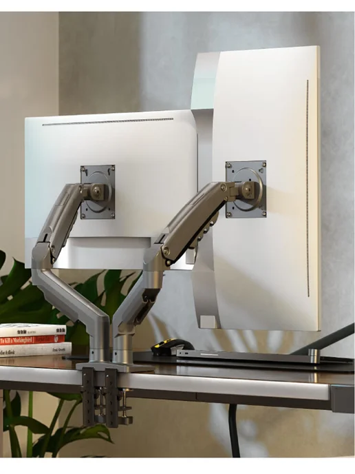 North Bayou NB F160 Dual Monitor Holder Arm Desktop Mount, Кронштейн для 2 мониторов, фото 2