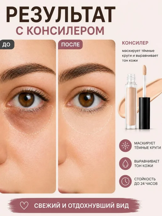 Beauty Box Набор косметики макияж 4в1, бежевый, фото 7