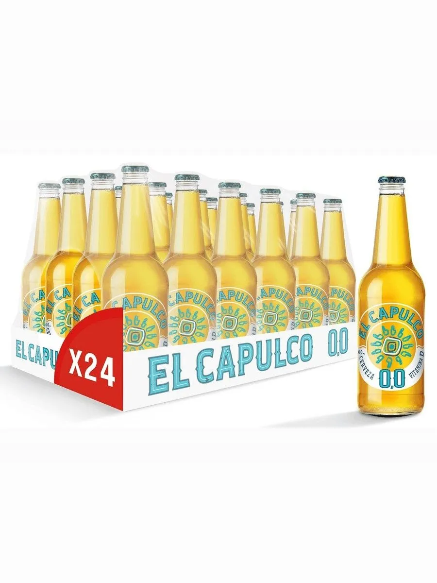 El Capulco Напиток пивной безалкогольный, 0.4л х 24 шт