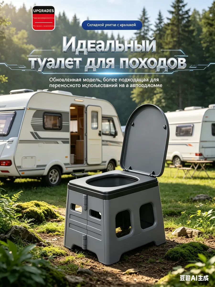 Складной походный туалет