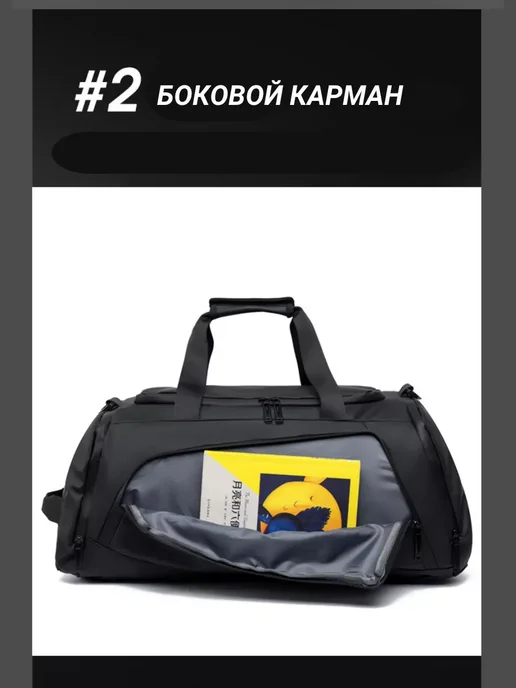 Спортивная сумка рюкзак дорожная для спорта и путешествий, вариант, фото 4