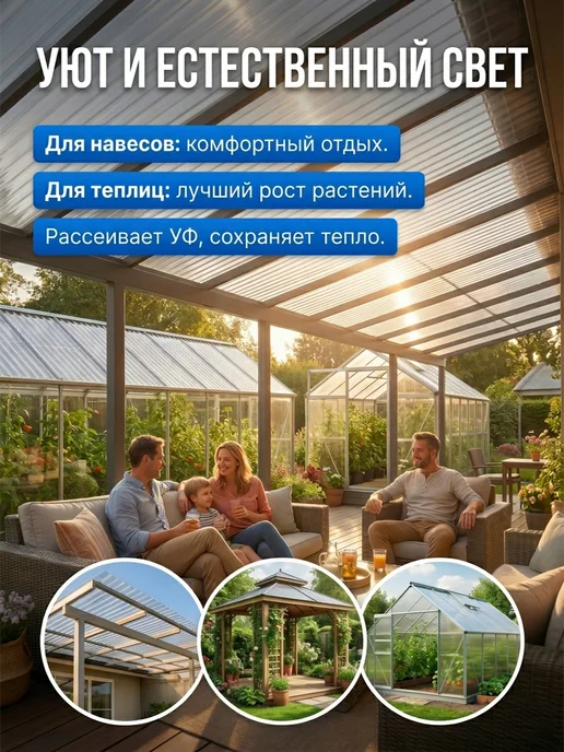 ПЭТНавес Профлист ПЭТ профнастил 10шт 0,5мм, 10 шт, фото 2