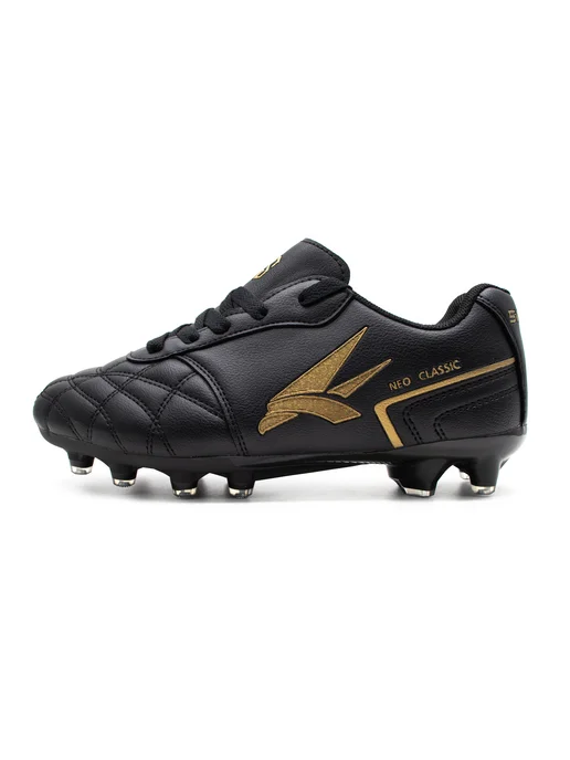 ZBSport Бутсы кожаные футбольные с шипами Swoop Neo Classic FG, черный, фото 2