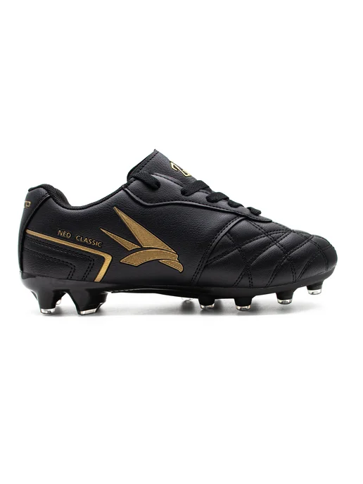ZBSport Бутсы кожаные футбольные с шипами Swoop Neo Classic FG, черный, фото 3