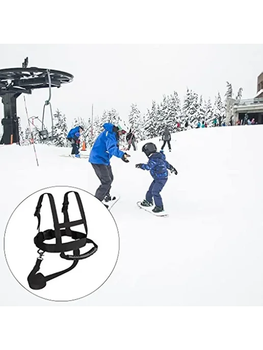 Детский страховочный пояс для лыж и сноуборда, оранжевый, фото 2