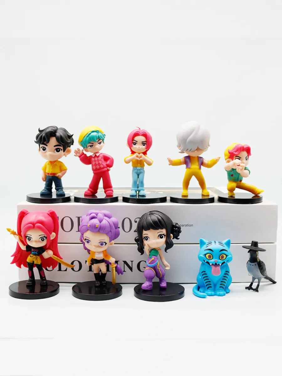 фигурки kpop demon hunter,набор из 10 предметов,9cm
