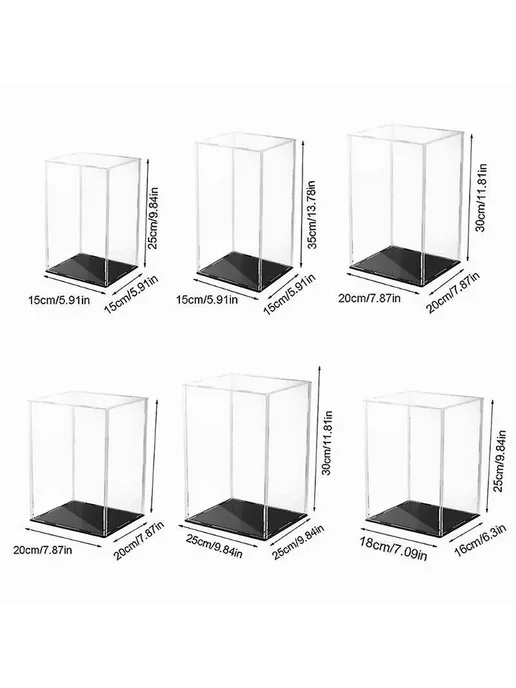Акриловая витрина для моделей и фигурок 18х16х25 см, 16x25 см, фото 3
