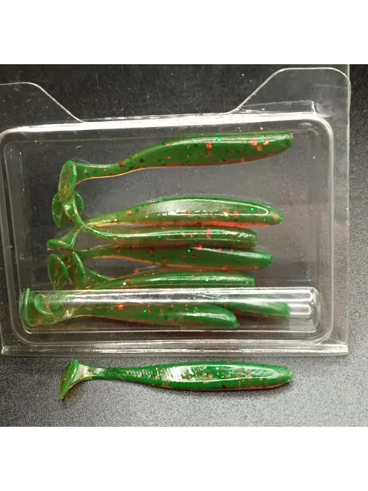 fishinglure31 Приманка силиконовая "Изик" 2.2in, зеленый, фото 2