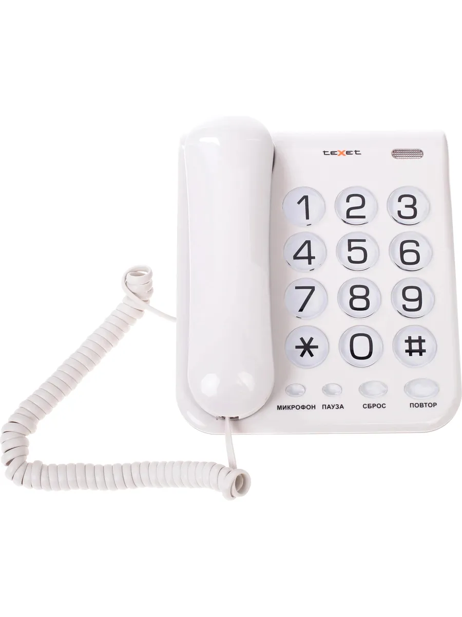 Телефон стационарный TX-262, серый