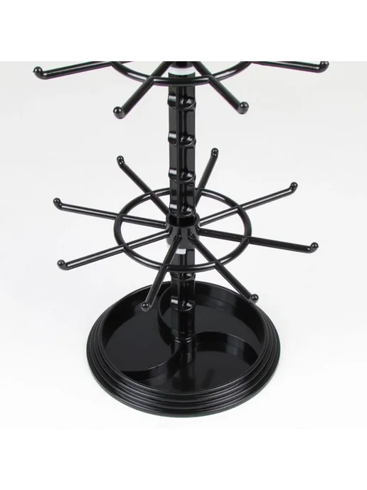 Вращающаяся подставка для украшений и ключей, черный, фото 5
