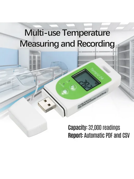 USB-регистратор температуры TZ-TempU04, 32000 записей, белый, фото 4