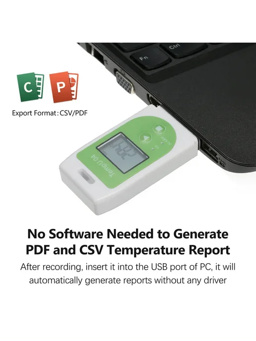 USB-регистратор температуры TZ-TempU04, 32000 записей, белый, фото 5