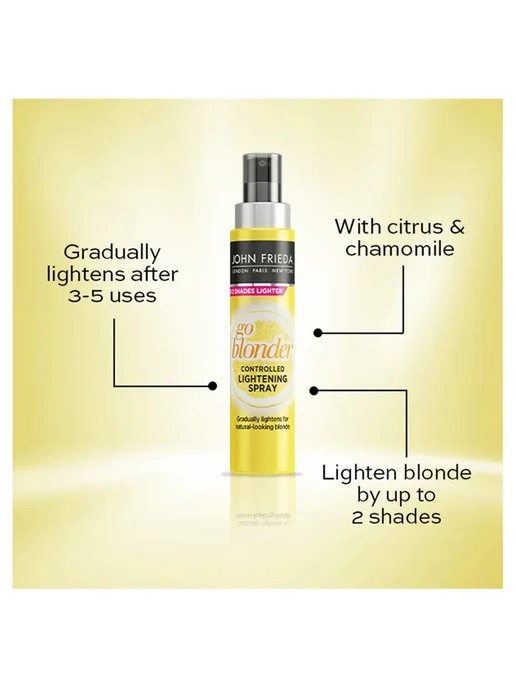 Спрей для осветления волос John Frieda Go Blonder, 100 мл, фото 3