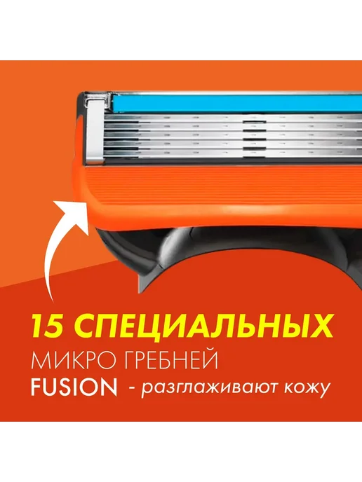 Сменные кассеты для бритв Fusion 5, 6 шт, 6 шт, фото 5