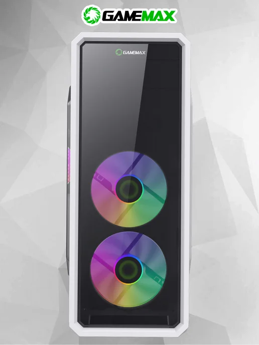 GAMEMAX Корпус для ПК G561-F Midi-Tower вентиляторы FRGB, белый, фото 4