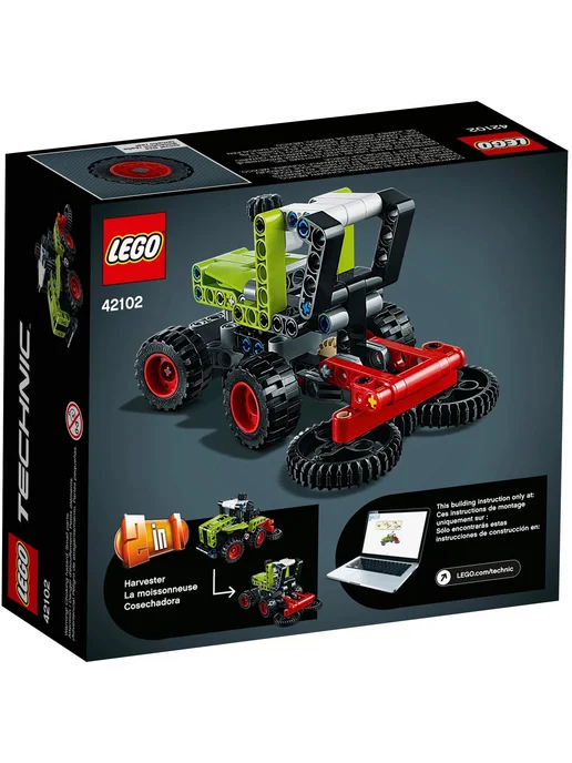 LEGO Конструктор Technic 42102 Mini Claas Xerion, 130 дет, вариант, фото 3