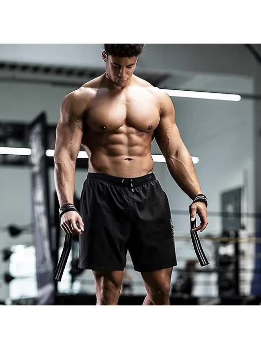 Кистевые бинты для фитнеса с петлей, черный, фото 5