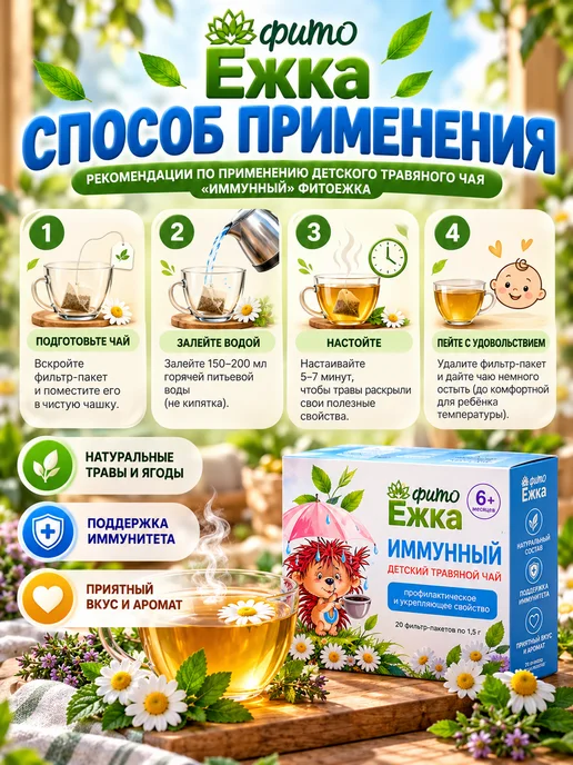 ФармГрупп Чай детский для иммунитета, вариант, фото 6
