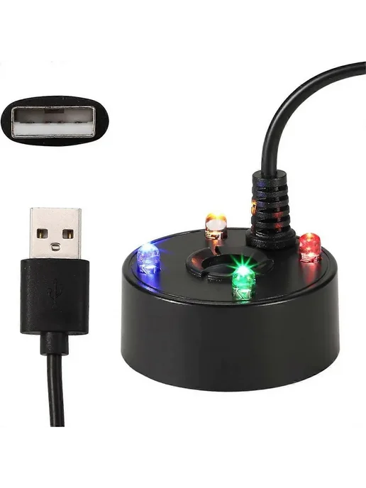 Мини-генератор тумана с LED подсветкой USB, вариант, фото 3