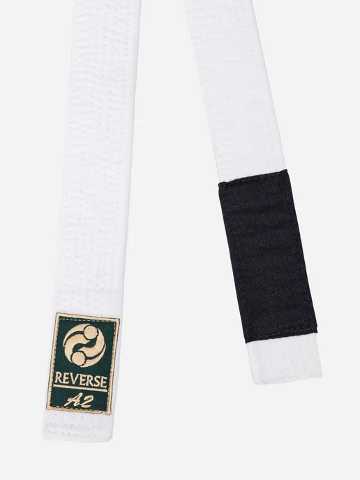 Reverse Fightwear Белый Пояс OldMoney для БЖЖ и грэпплинга, белый
