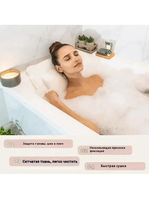 Матрас-подушка для ванны с присосками 125х45, 125x45, фото 2