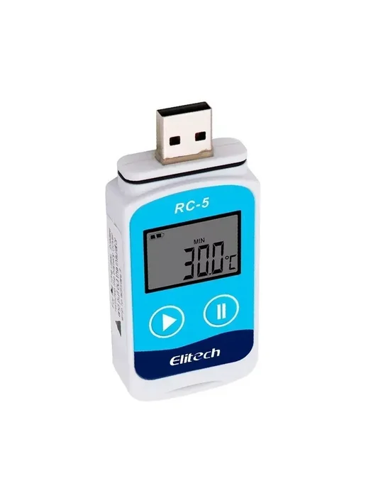 USB-регистратор данных температуры Elitech RC-5 Белый, синий, фото 2