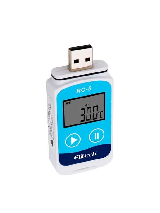 USB-регистратор данных температуры Elitech RC-5 Белый, синий, фото 5
