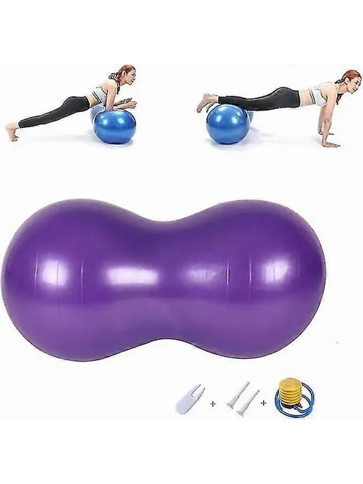 Мяч для фитнеса арахис 45х90 см для йоги и пилатеса, 45x90 см, фото 2