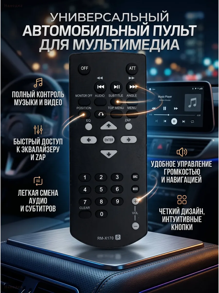 Универсальный пульт ДУ RM-X170 для Sony XAV