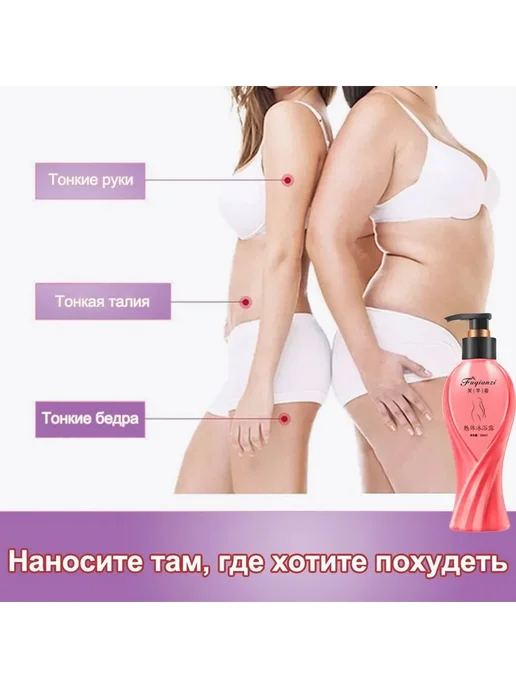 Лимфодренажный гель для душа для похудения 330 мл, 330 мл, фото 8