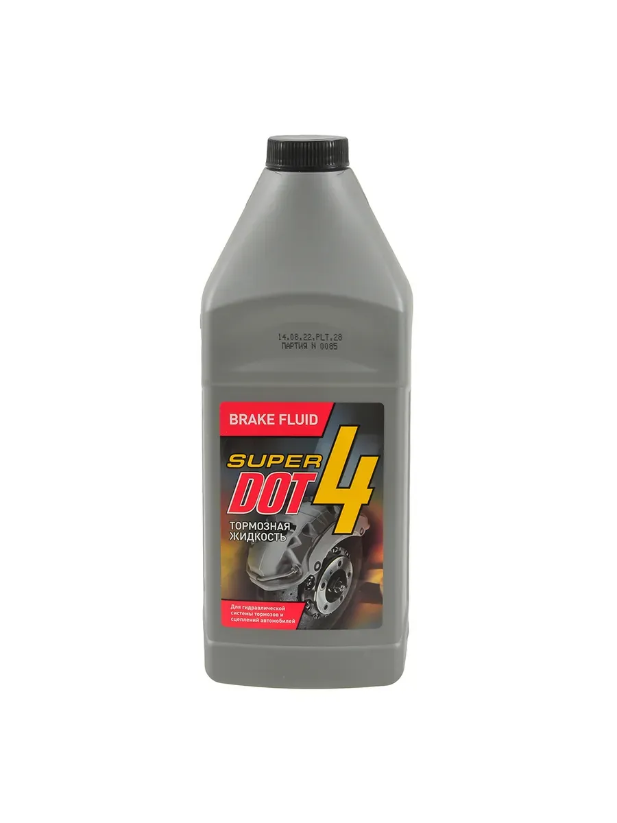 Тормозная жидкость DOT 4 SUPER DOT-4 СИНТЕЗ-ПАК 430130012 1л/0.880кг (15)