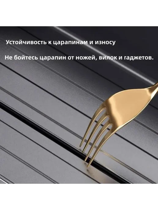Модульный лоток для столовых приборов алюминиевый, серый, фото 3