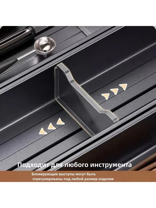 Модульный лоток для столовых приборов алюминиевый, серый, фото 5