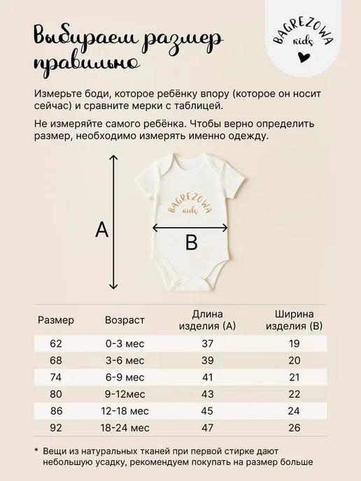 BAGREZOWA KIDS Боди “Мамина любовь” для новорожденных с коротким рукавом, белый, фото 5