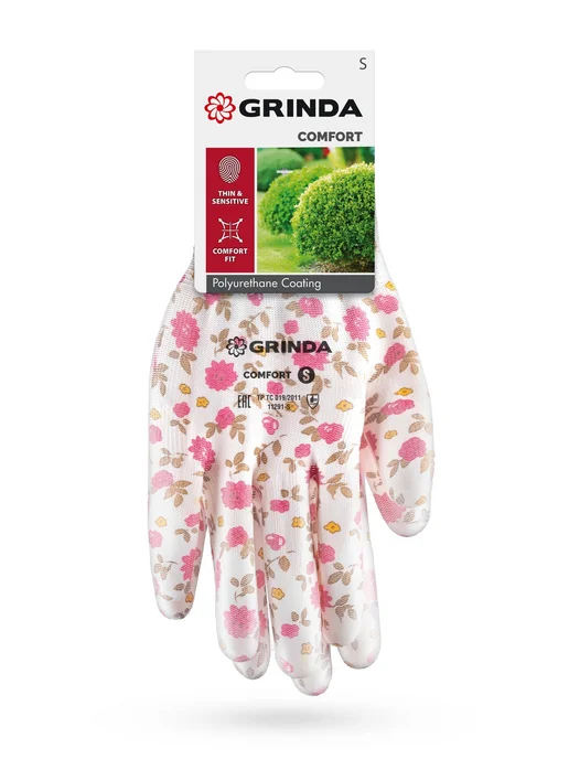 Grinda Перчатки садовые розовые S 13 класс 11291-S_z01, розовый, фото 2