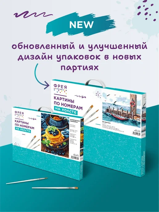 ФРЕЯ Картина по номерам на холсте 30х40 на подрамнике, вариант, фото 2