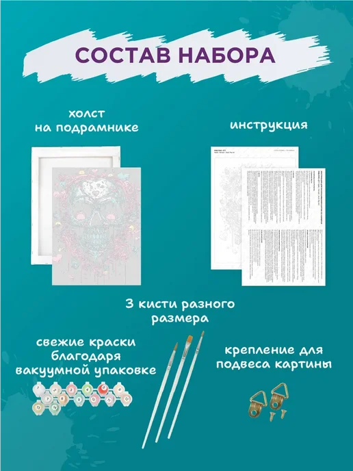 ФРЕЯ Картина по номерам на холсте 30х40 на подрамнике, вариант, фото 7