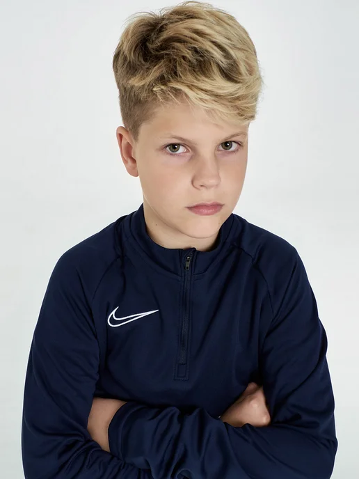 Nike Джемпер тренировочный 'Academy 21 Drill Top' (детский), синий, фото 3