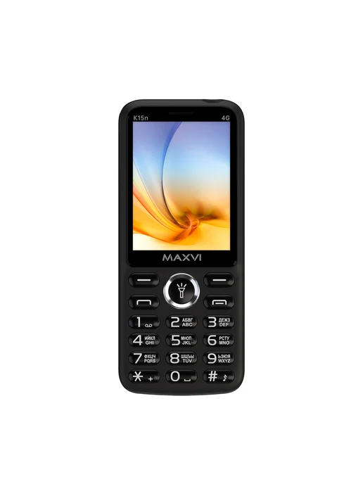 Maxvi Мобильный телефон кнопочный для пожилых и детей K15n, 4 г, черный, фото 3