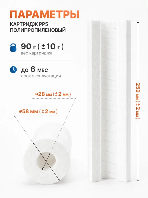 ЧИСТО ПИТЬ Комплект сменных картриджей для обратного осмоса под мойку, вариант, фото 6