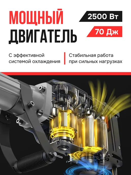 MarketSol Отбойный молоток электрический, отбойник, серый, фото 5
