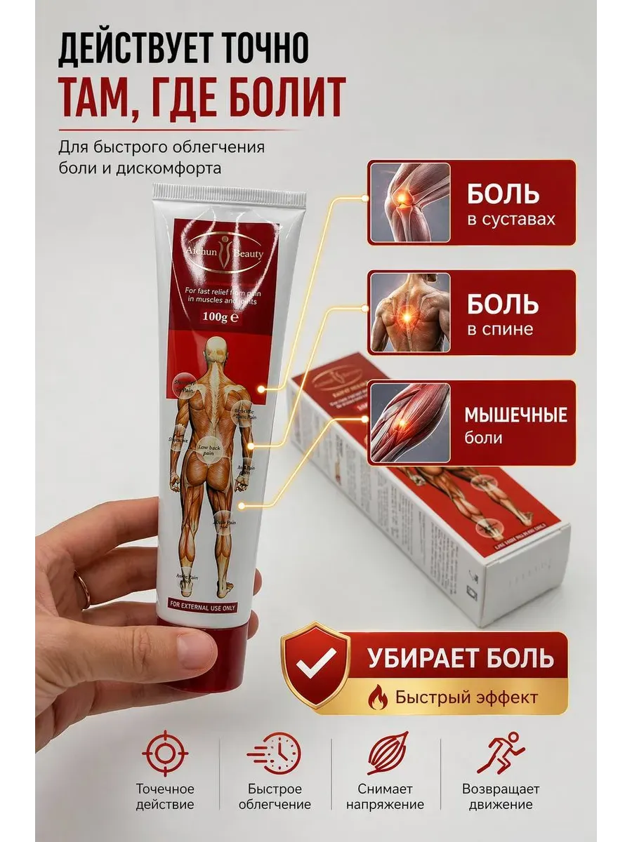 Мазь для суставов от боли обезболивающий крем гель