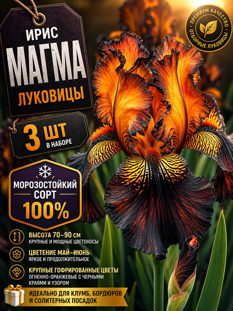 Ирис луковицы многолетние Магма 3шт